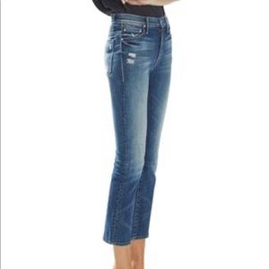 MOTHER Denim - The Insider Crop - in wash: Double Trouble